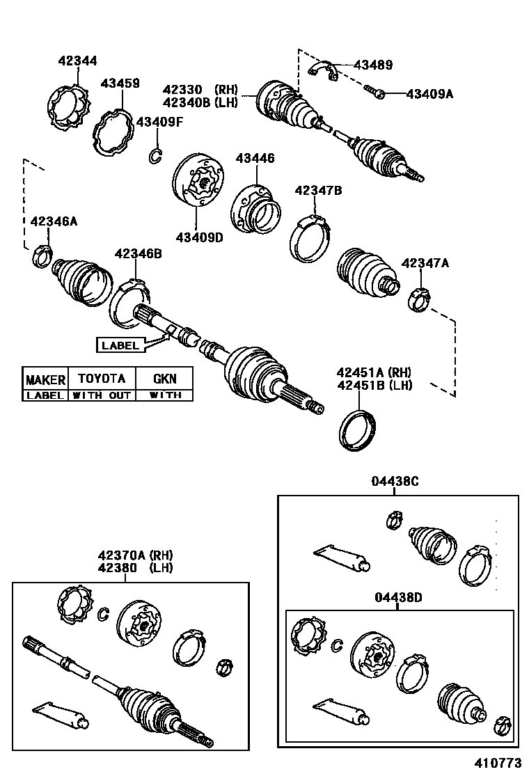 4102 — REAR AXLE SHAFT & HUB