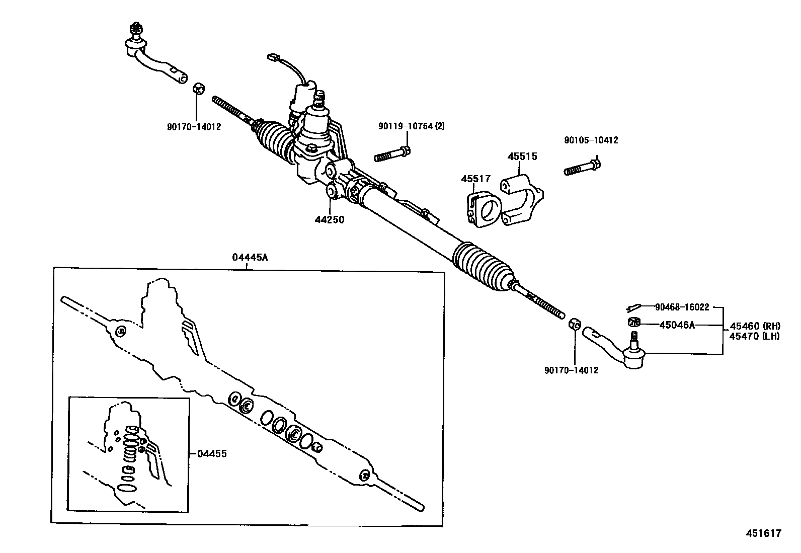 4505 — FRONT STEERING GEAR & LINK