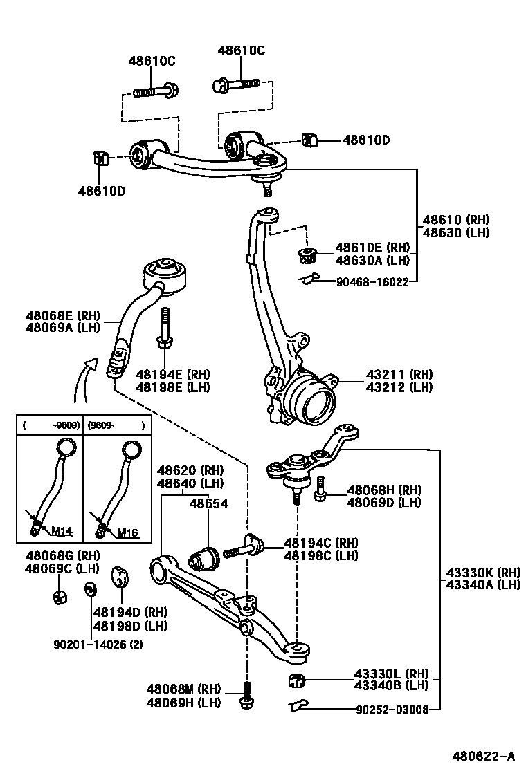 4802 — FRONT AXLE ARM & STEERING KNUCKLE