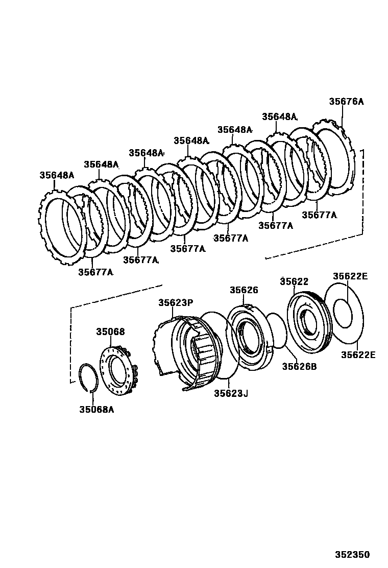 3509 — BRAKE NO.3, 1ST & REVERSE BRAKE (ATM)