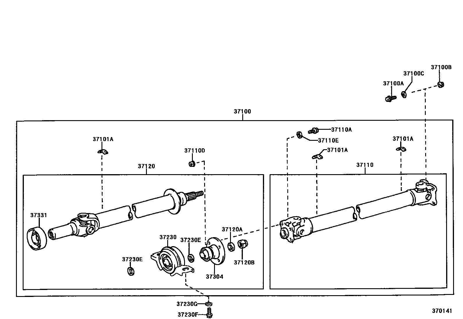 3701 — PROPELLER SHAFT & UNIVERSAL JOINT