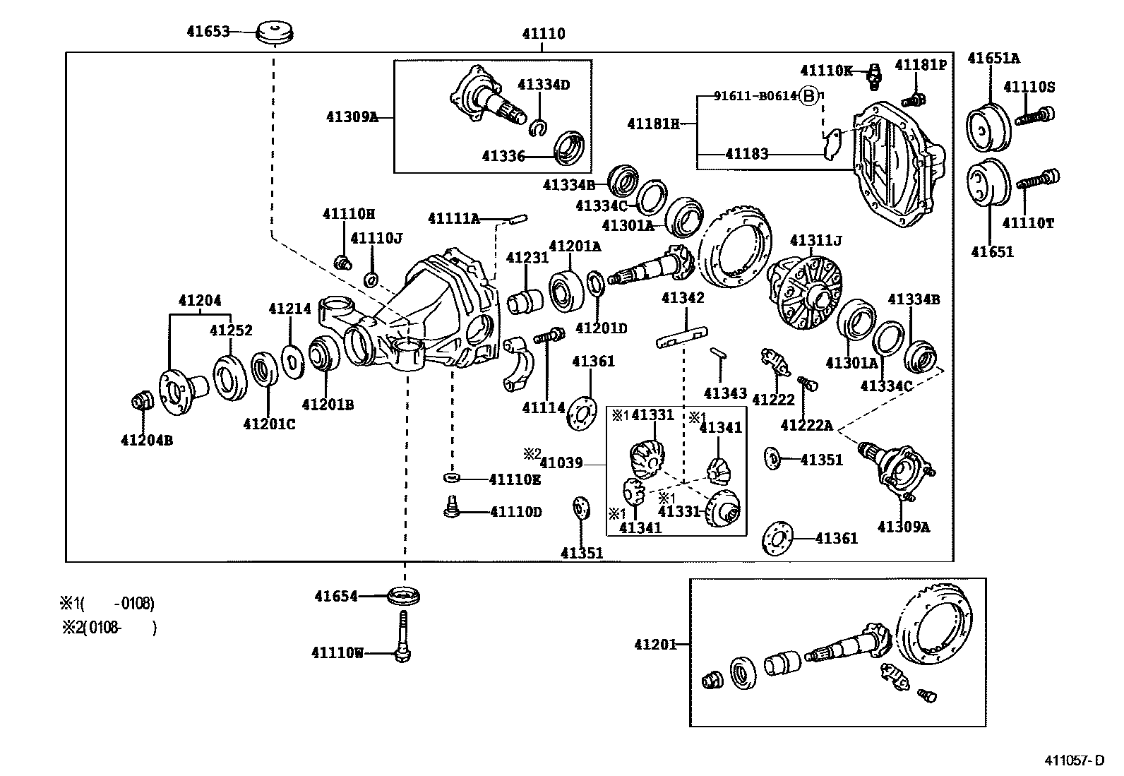 4101 — REAR AXLE HOUSING & DIFFERENTIAL