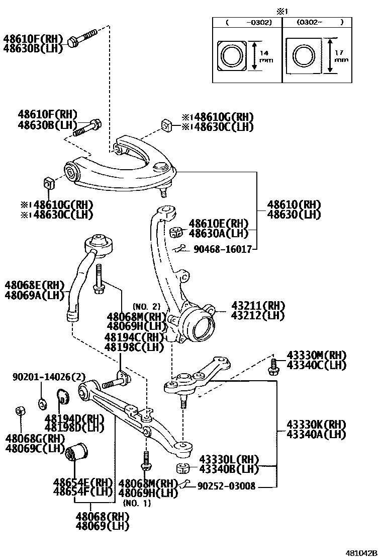 4802 — FRONT AXLE ARM & STEERING KNUCKLE