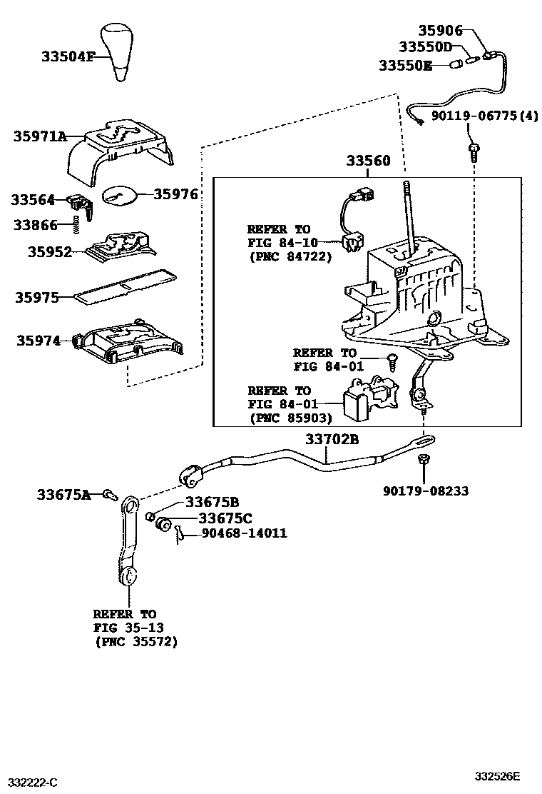 3312 — SHIFT LEVER & RETAINER
