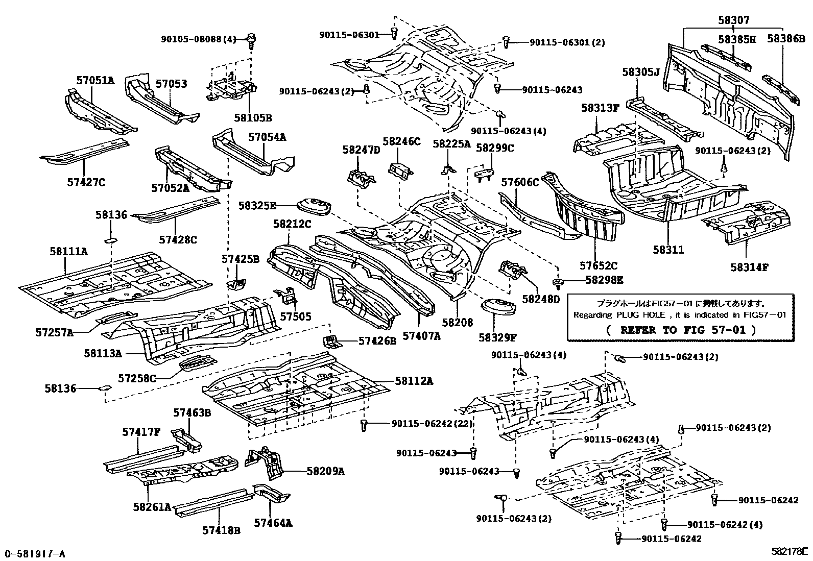 5801 — FLOOR PAN & LOWER BACK PANEL