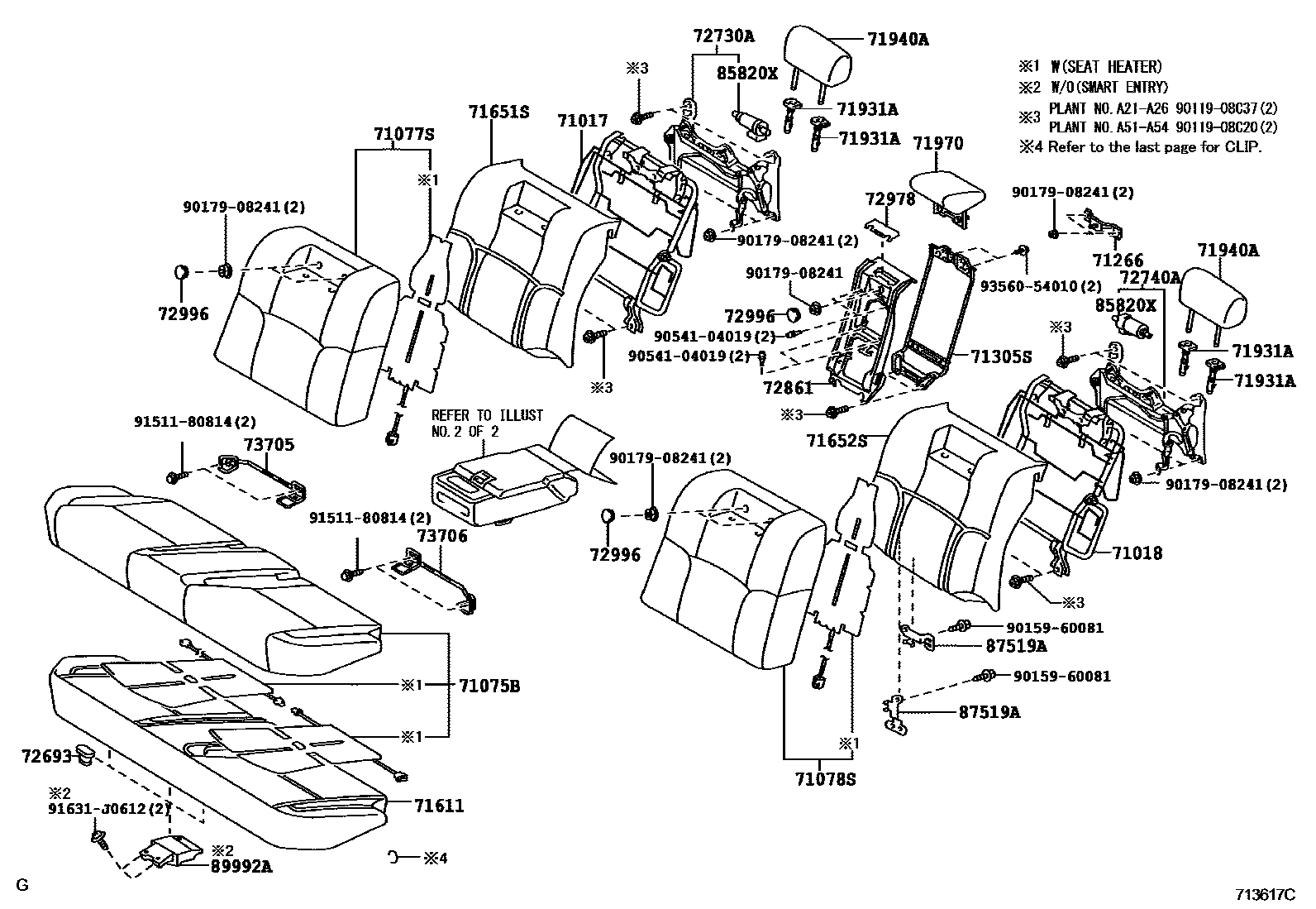7102 — REAR SEAT & SEAT TRACK