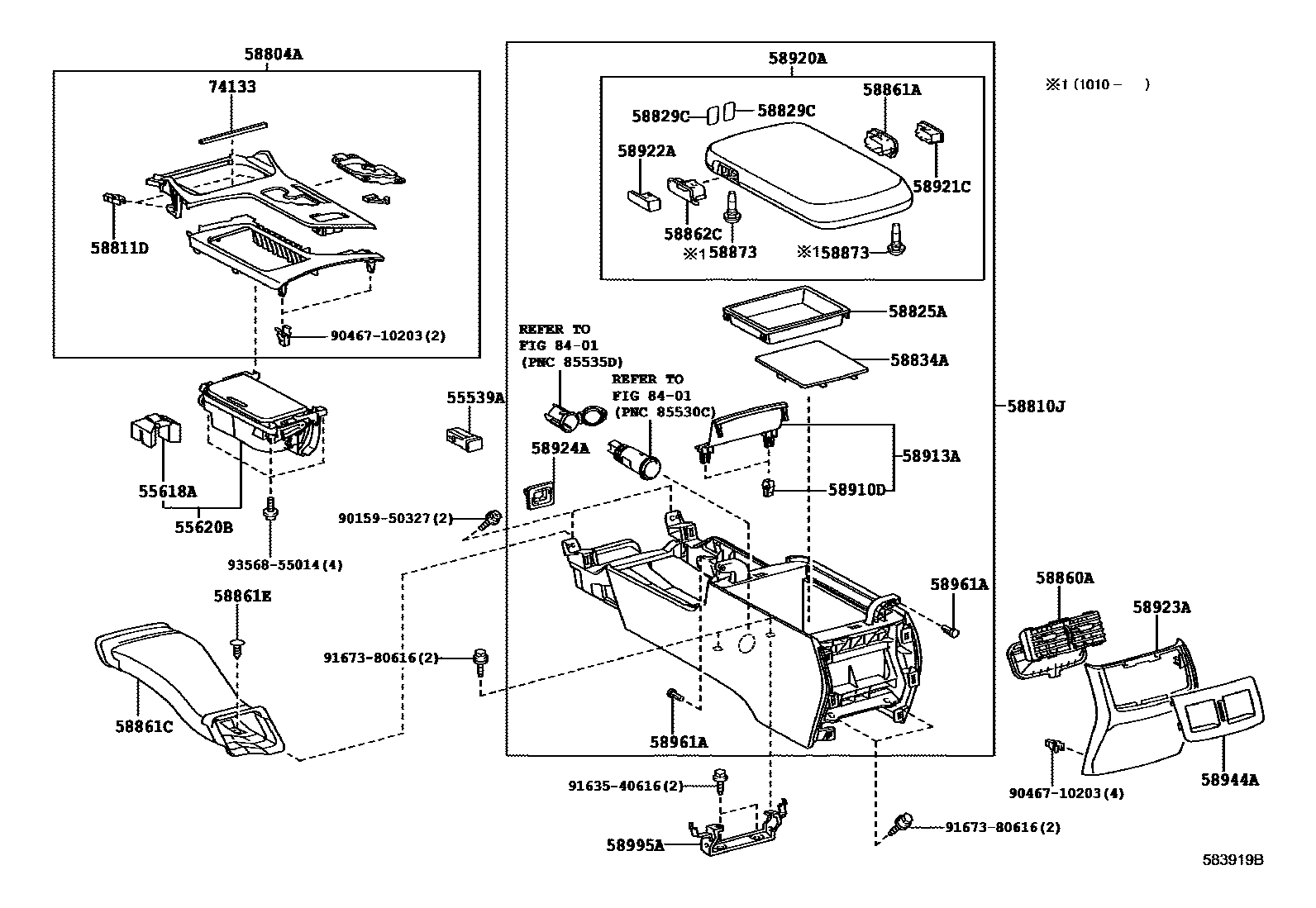 5806 — CONSOLE BOX & BRACKET