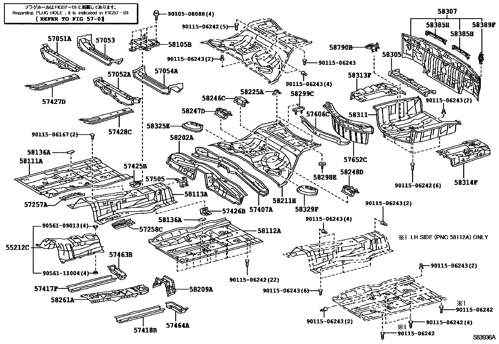 5801 — FLOOR PAN & LOWER BACK PANEL