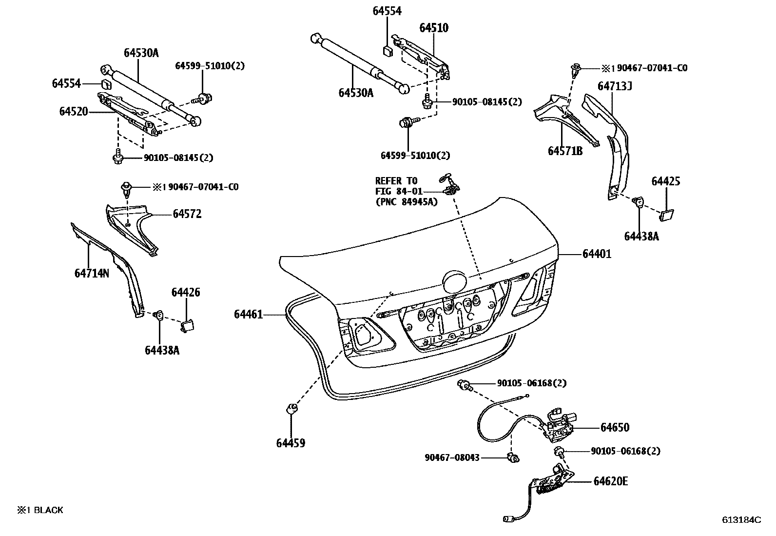 6105 — LUGGAGE COMPARTMENT DOOR & LOCK