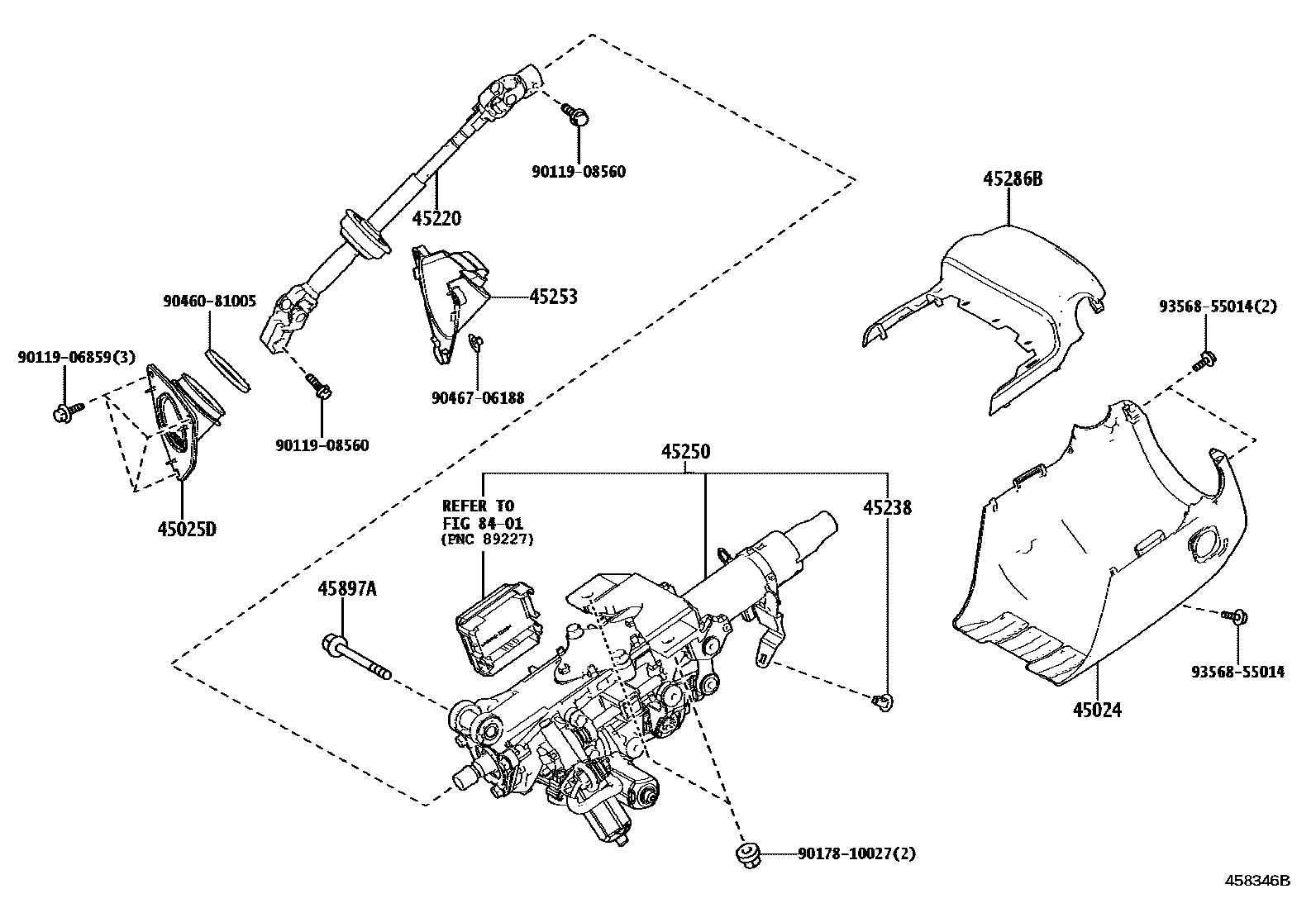 4501 — STEERING COLUMN & SHAFT