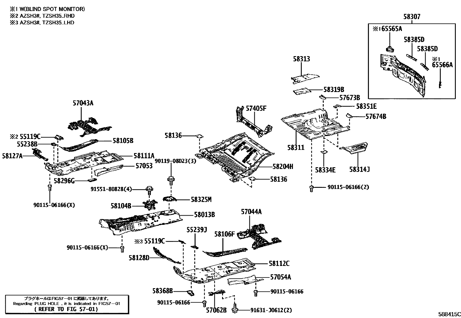 5801 — FLOOR PAN & LOWER BACK PANEL