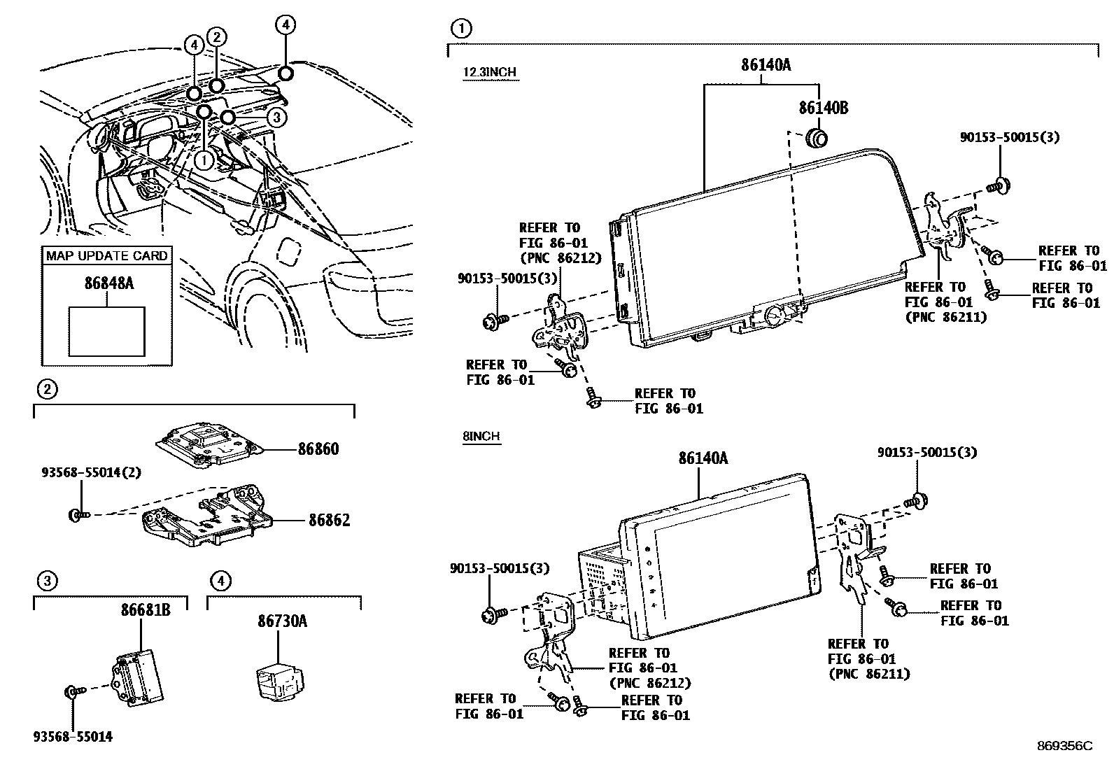 8603 — NAVIGATION & FRONT MONITOR DISPLAY
