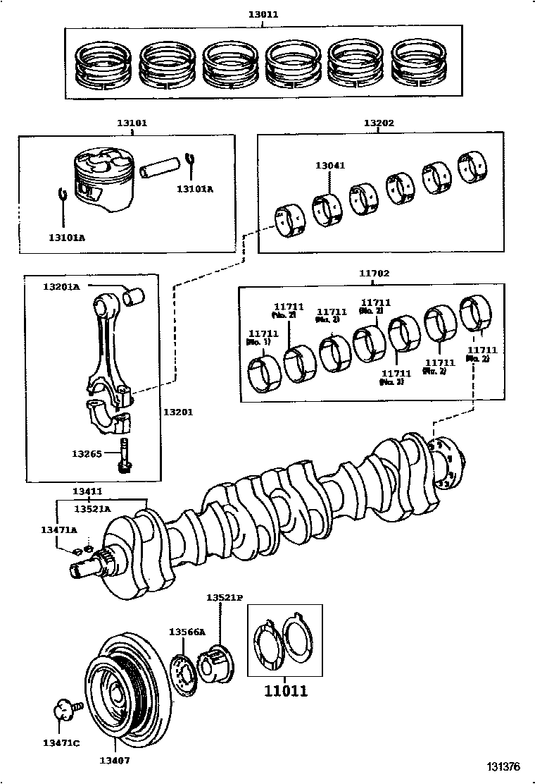1301 — CRANKSHAFT & PISTON