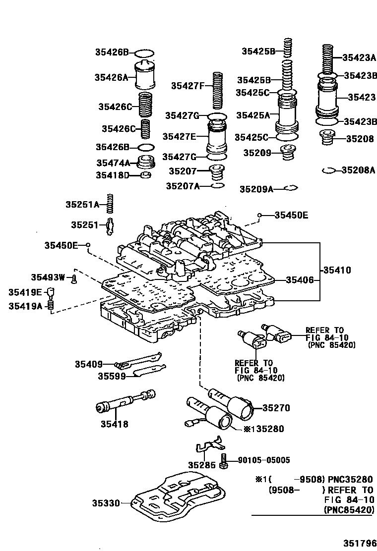 3512 — VALVE BODY & OIL STRAINER (ATM)