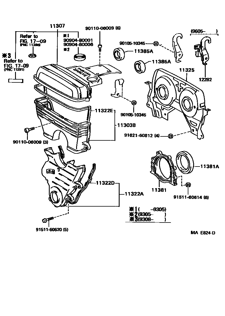 1106 — TIMING GEAR COVER & REAR END PLATE