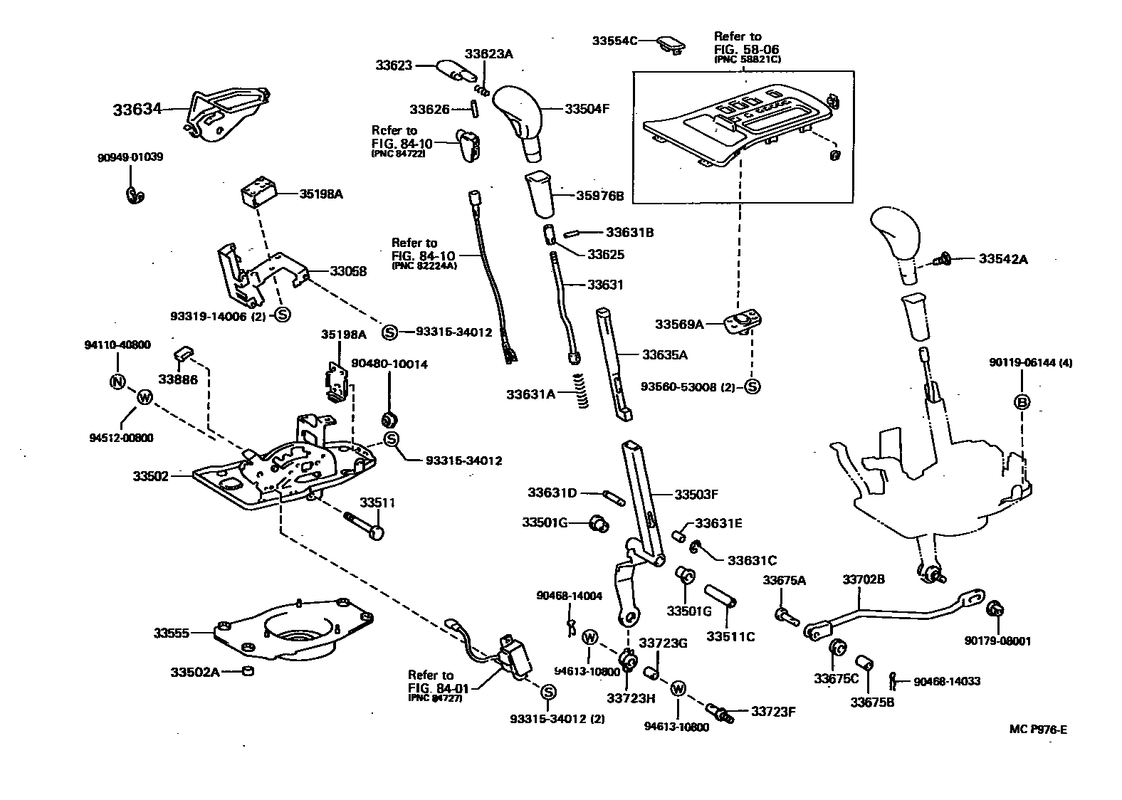 3312 — SHIFT LEVER & RETAINER