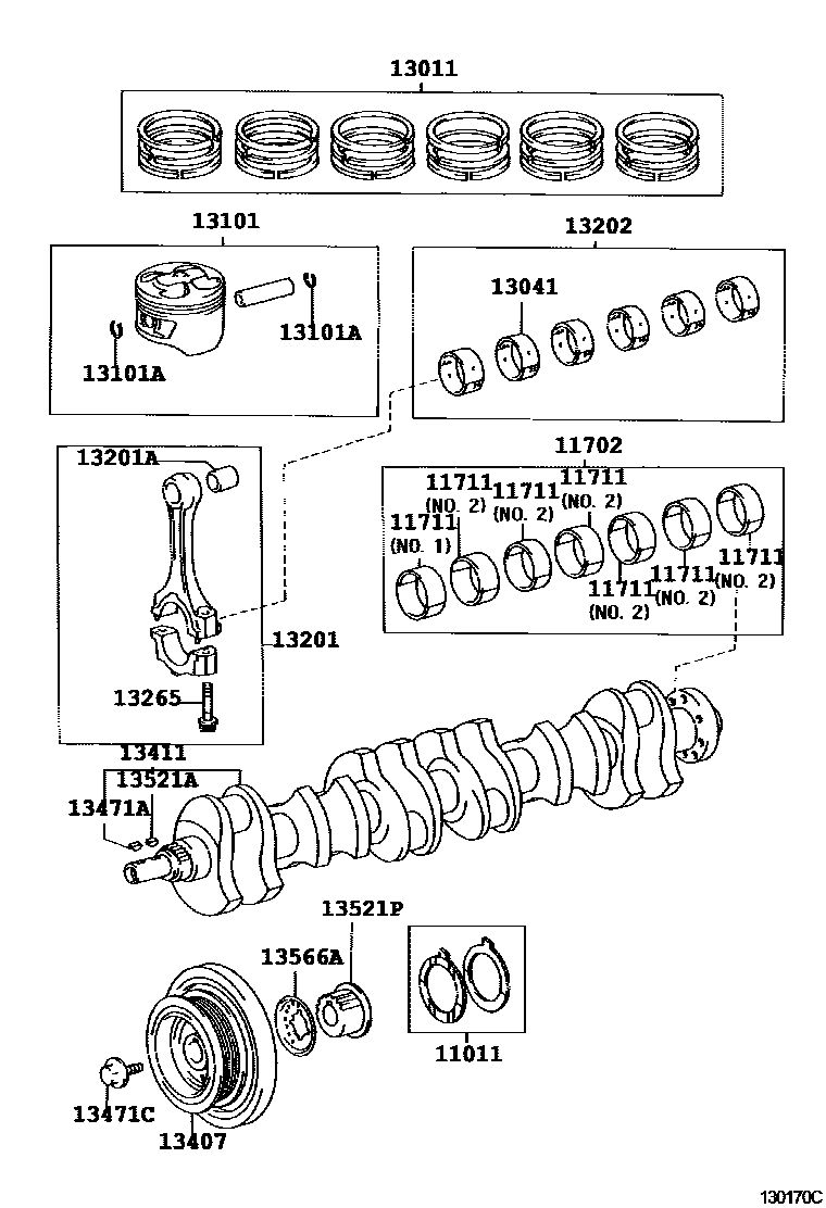1301 — CRANKSHAFT & PISTON