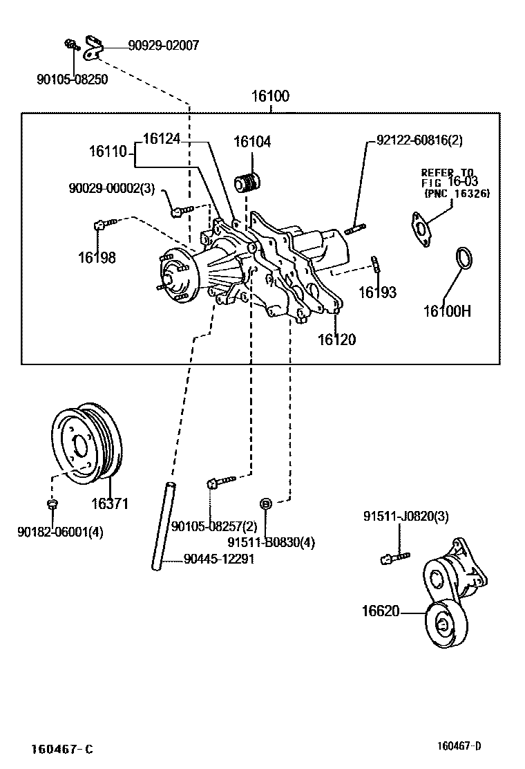 1601 — WATER PUMP