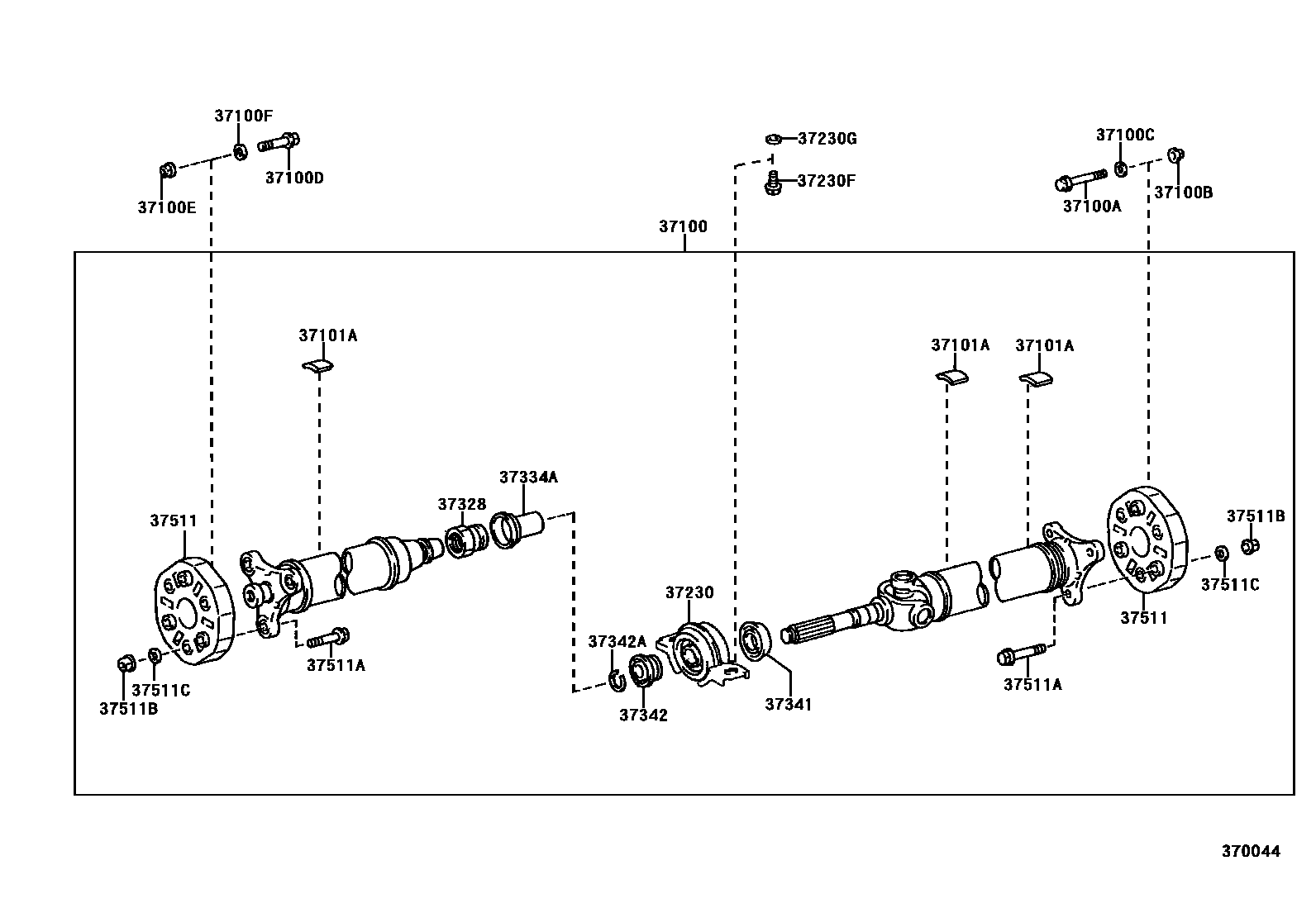 3701 — PROPELLER SHAFT & UNIVERSAL JOINT