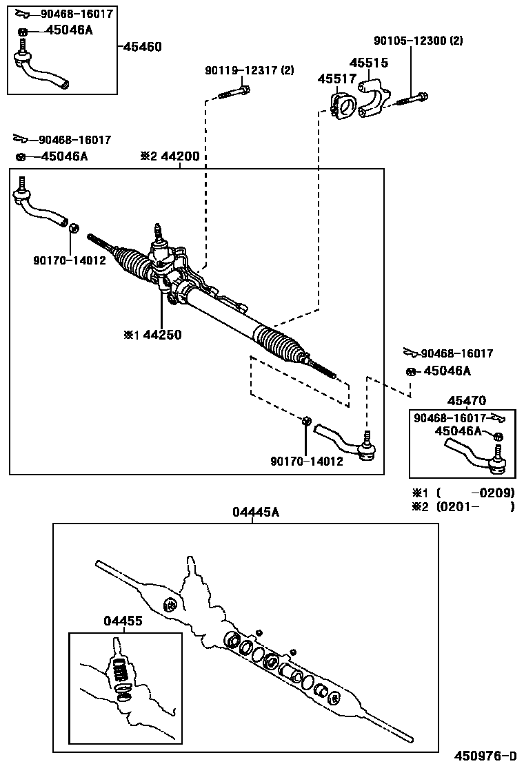 4505 — FRONT STEERING GEAR & LINK