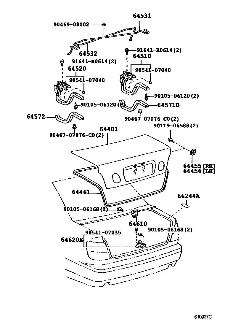 6105 — LUGGAGE COMPARTMENT DOOR & LOCK