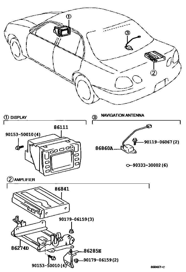 8603 — NAVIGATION & FRONT MONITOR DISPLAY