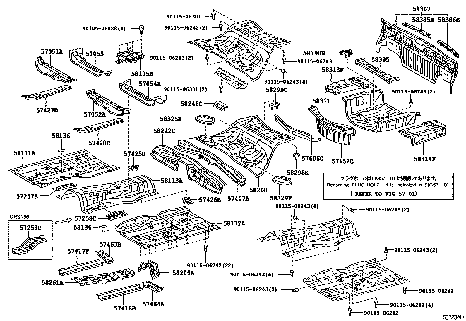 5801 — FLOOR PAN & LOWER BACK PANEL