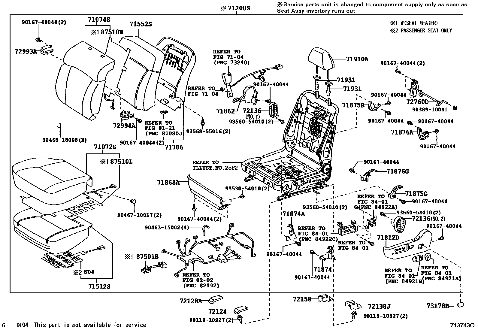 7101 — FRONT SEAT & SEAT TRACK