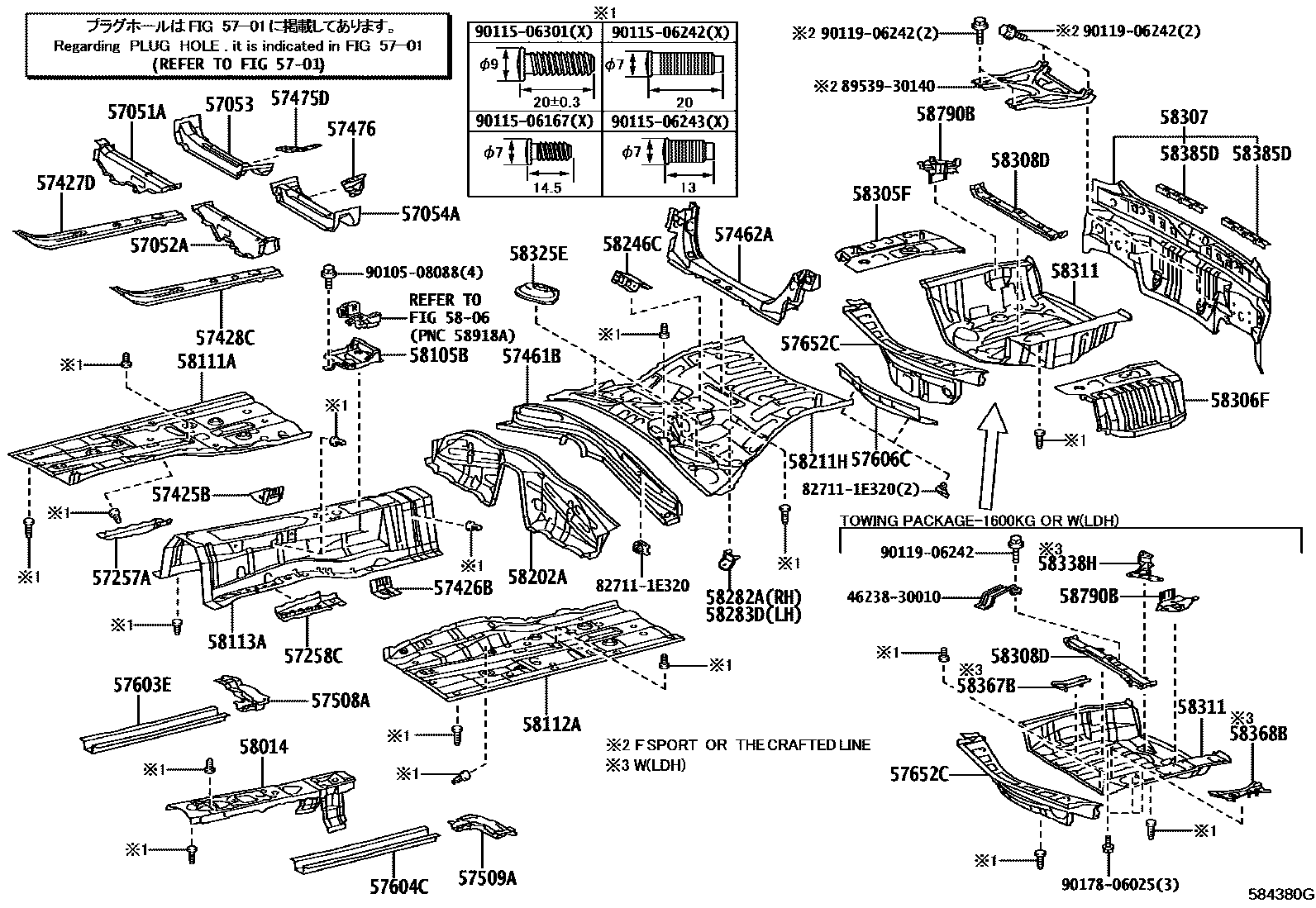 5801 — FLOOR PAN & LOWER BACK PANEL