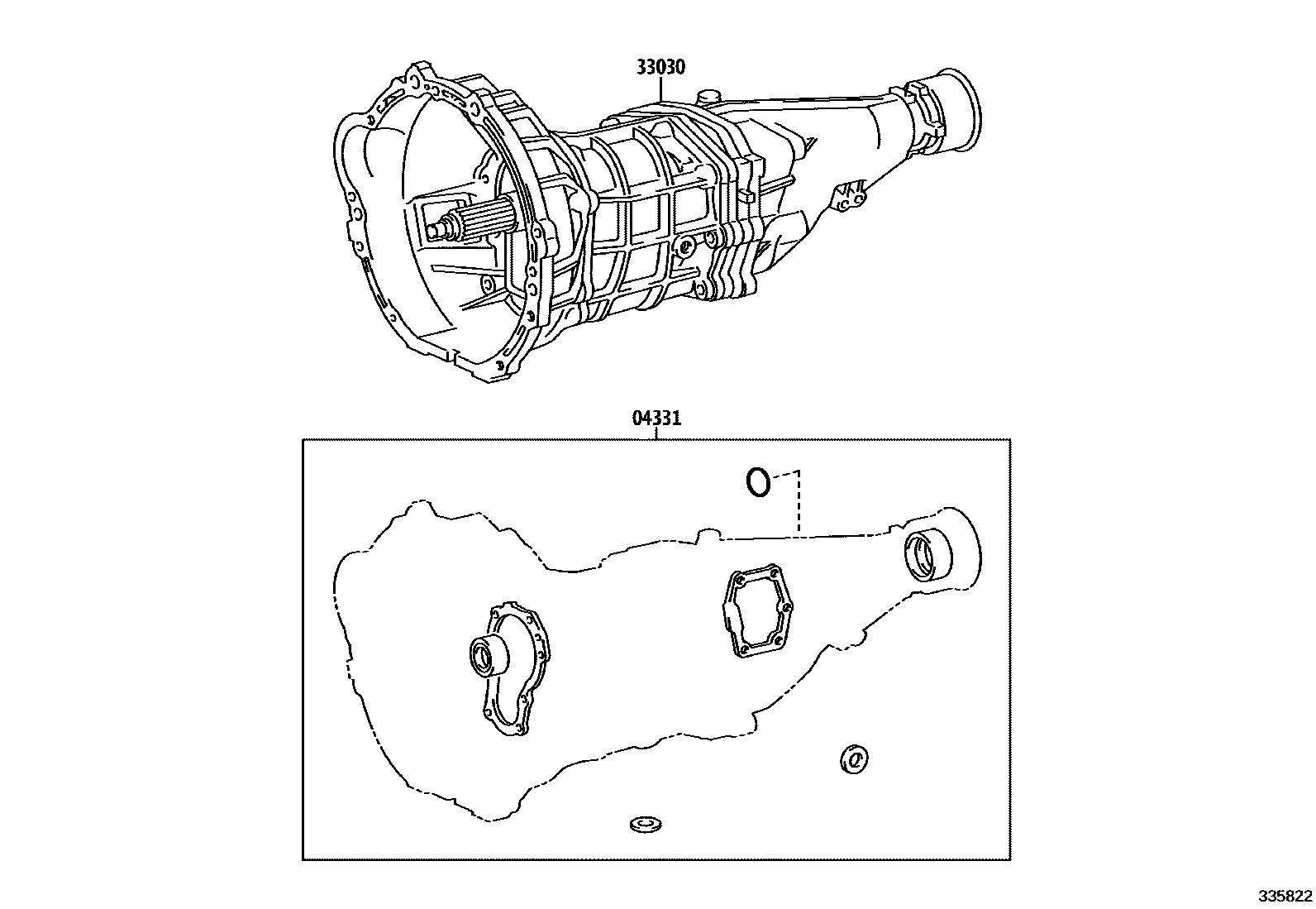 3301 — TRANSAXLE OR TRANSMISSION ASSY & GASKET KIT (MTM)