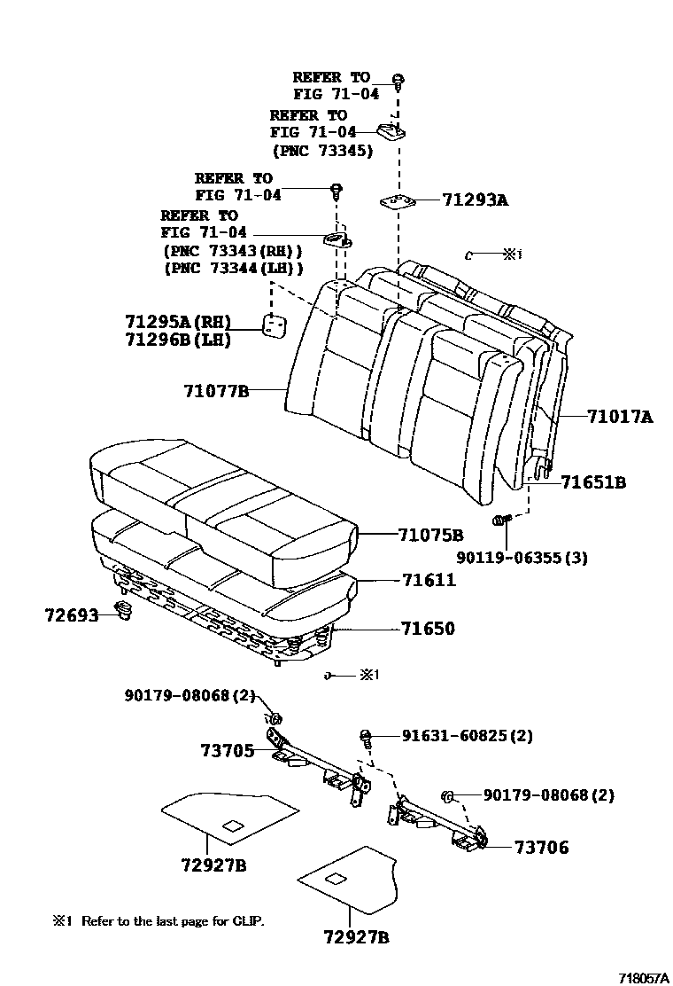 7102 — REAR SEAT & SEAT TRACK