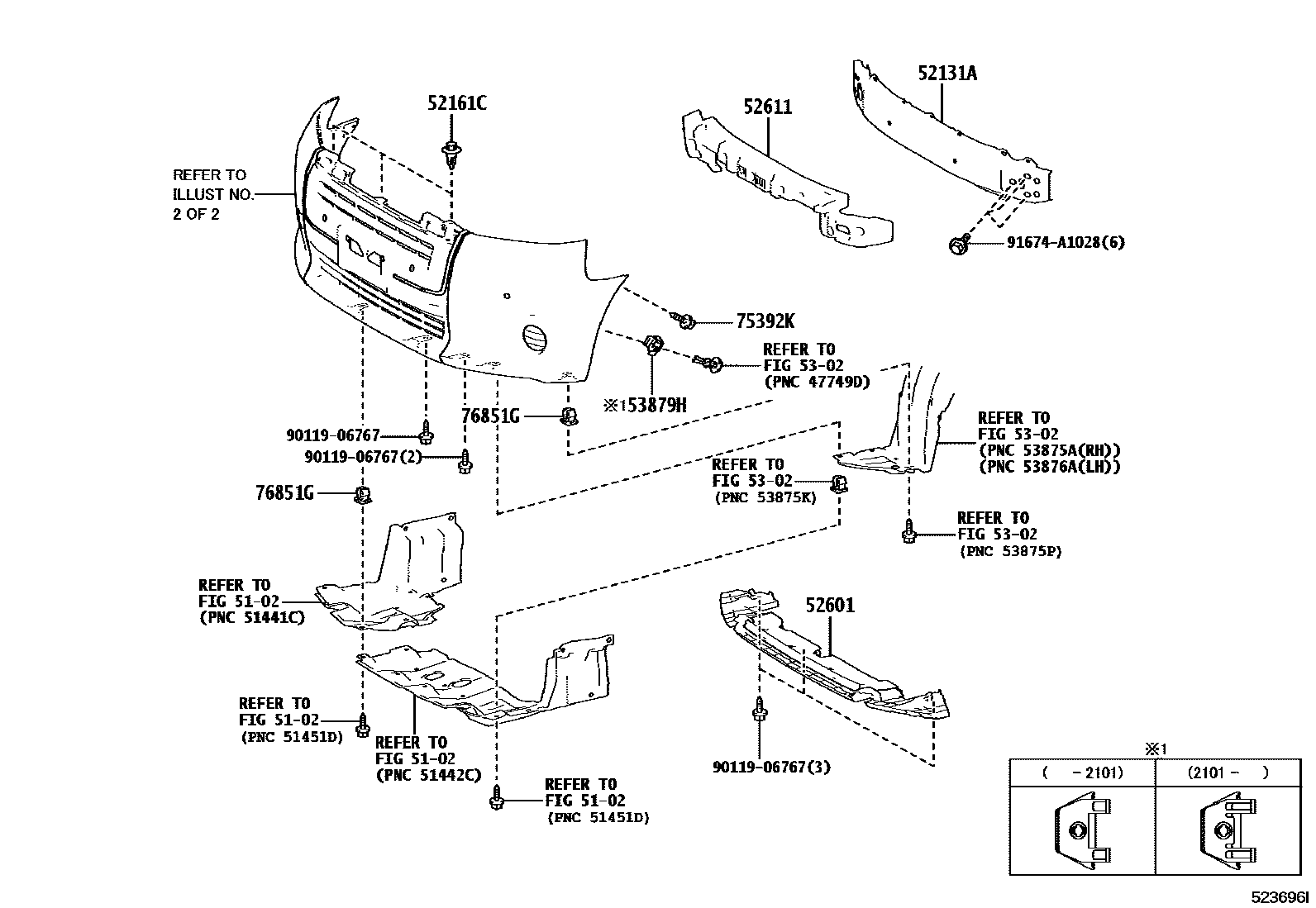 5201 — FRONT BUMPER & BUMPER STAY
