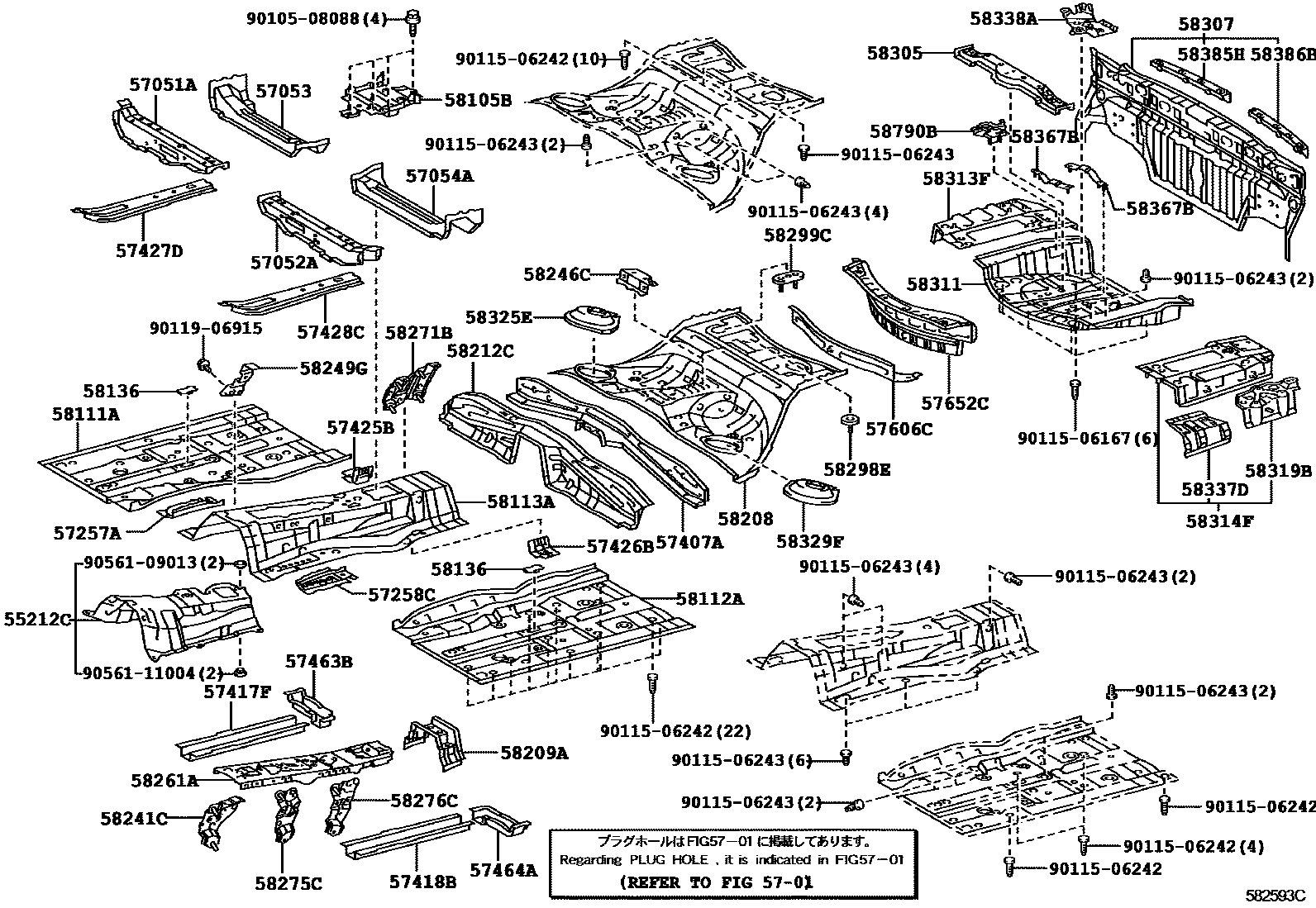 5801 — FLOOR PAN & LOWER BACK PANEL