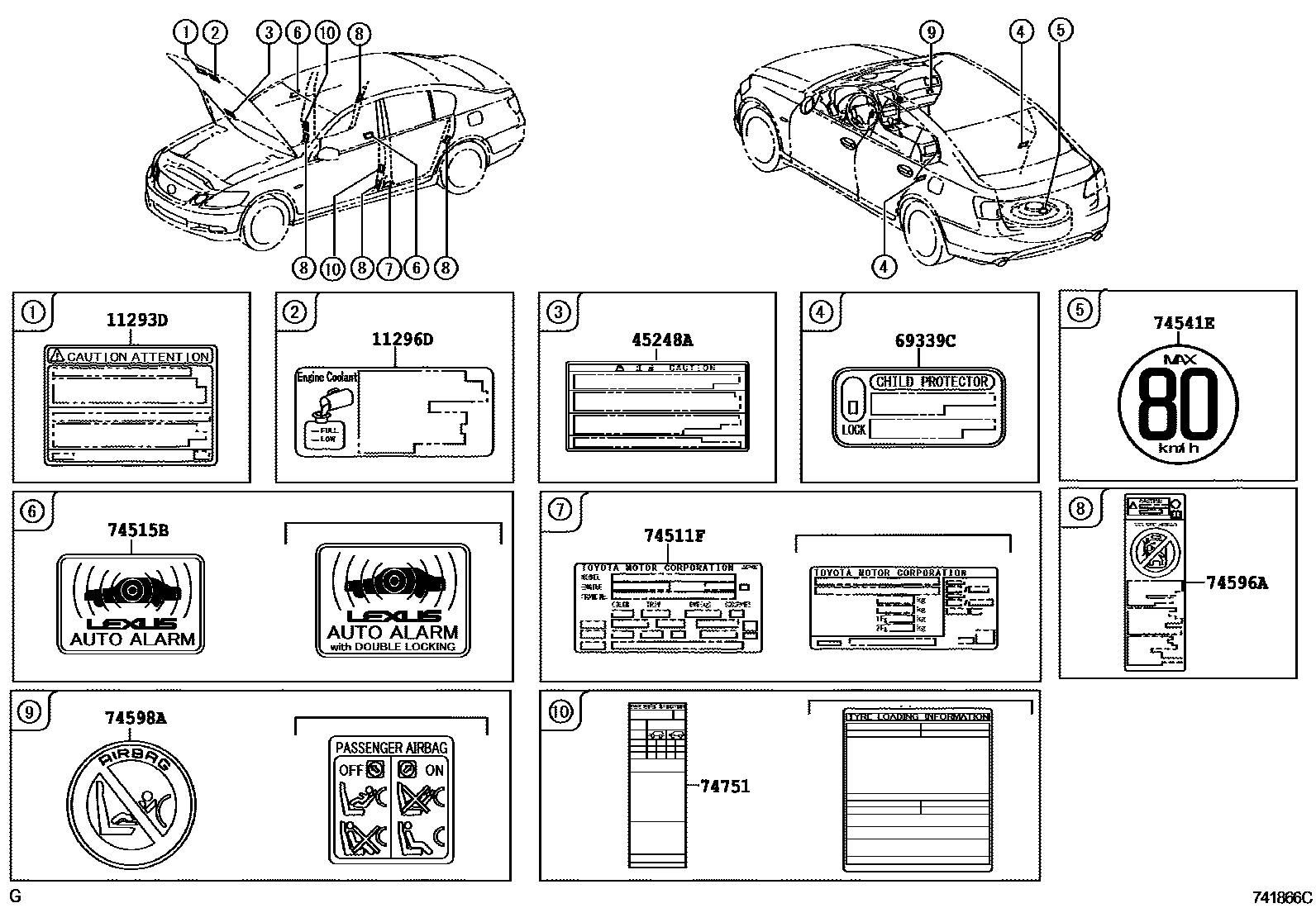 7403 — CAUTION PLATE (EXTERIOR & INTERIOR)