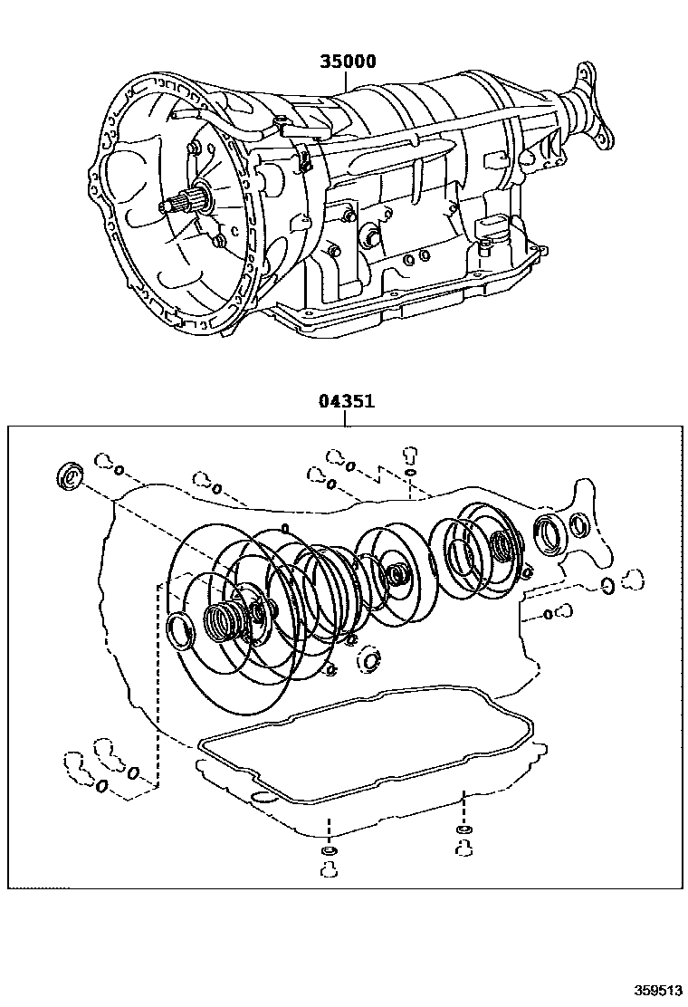 3501 — TRANSAXLE OR TRANSMISSION ASSY & GASKET KIT (ATM)