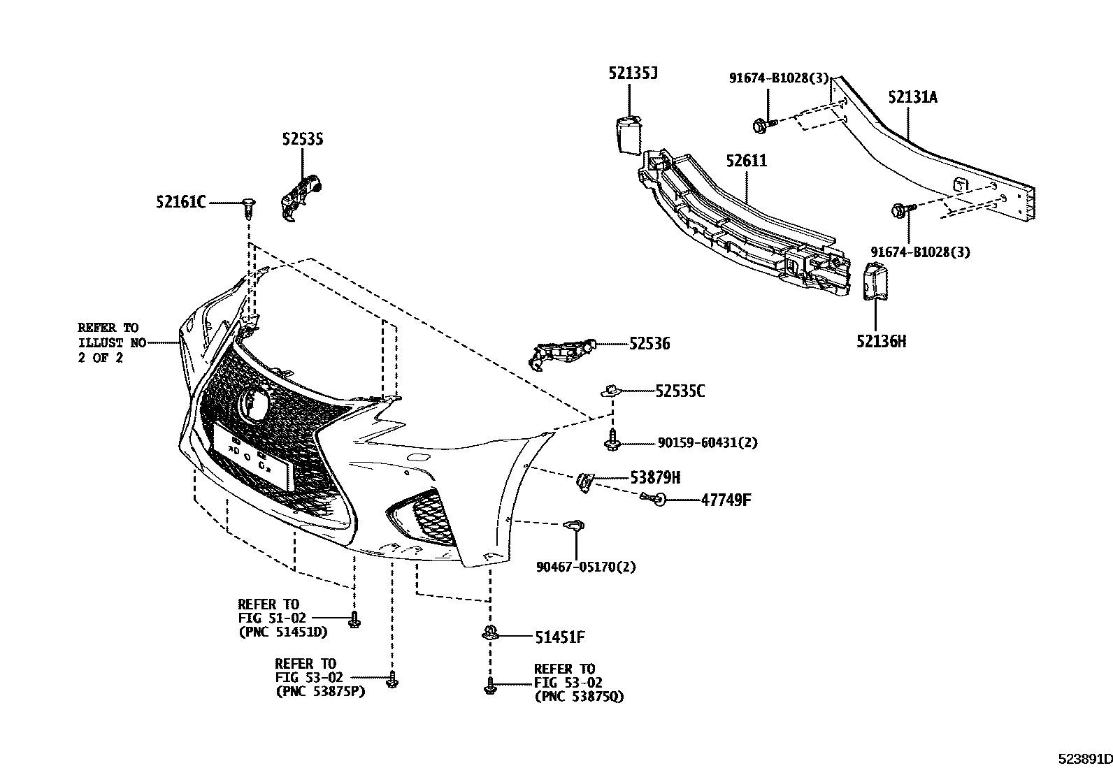 5201 — FRONT BUMPER & BUMPER STAY
