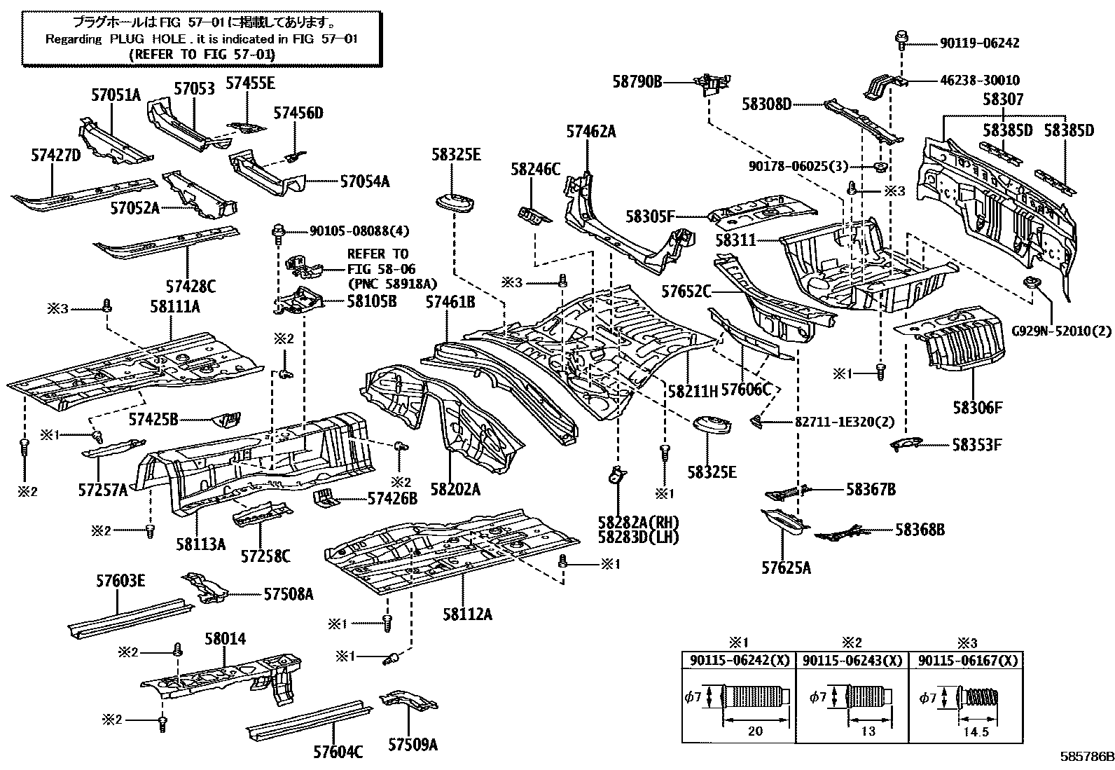 5801 — FLOOR PAN & LOWER BACK PANEL