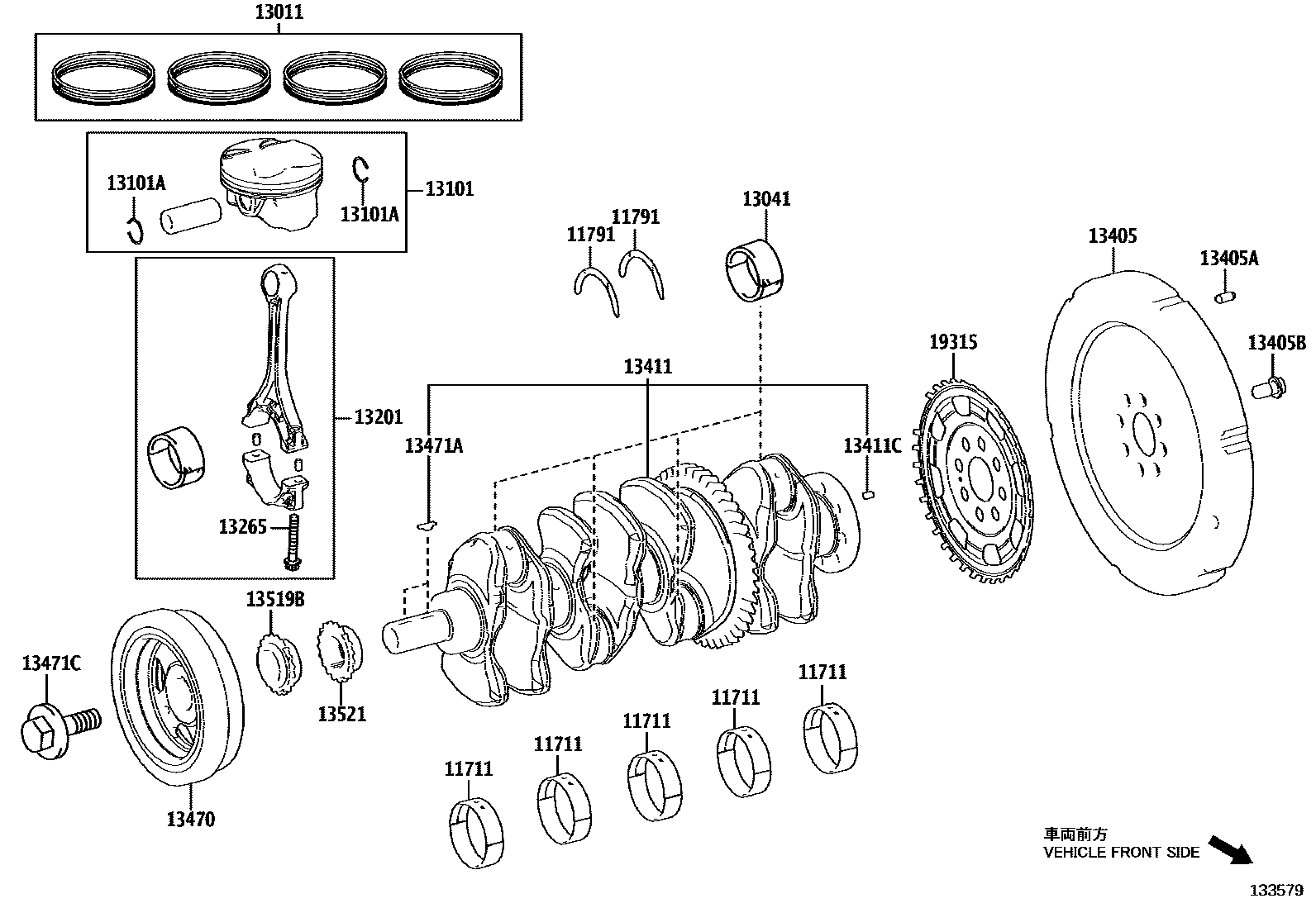 1301 — CRANKSHAFT & PISTON