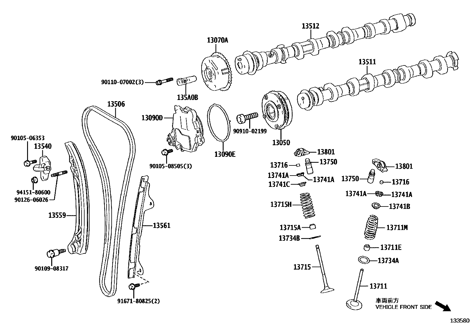 1302 — CAMSHAFT & VALVE