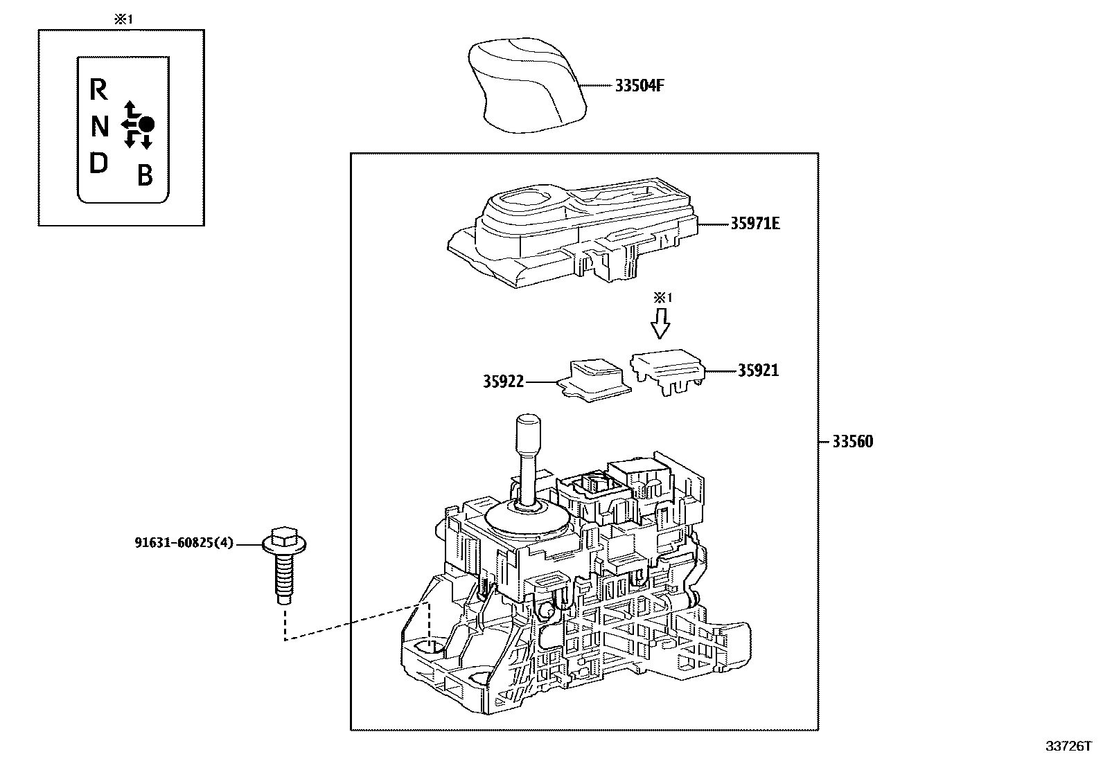 3312 — SHIFT LEVER & RETAINER