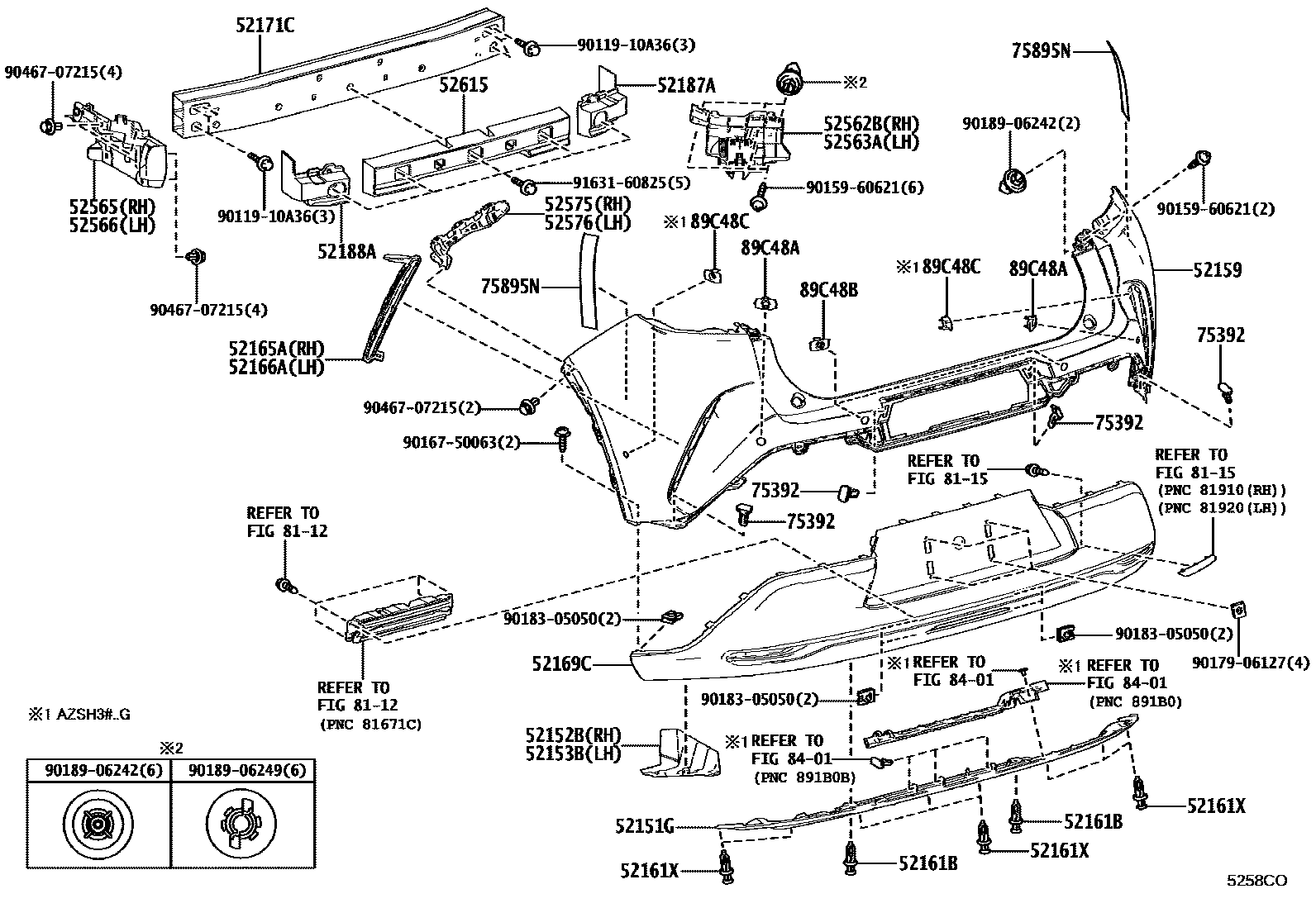 5202 — REAR BUMPER & BUMPER STAY