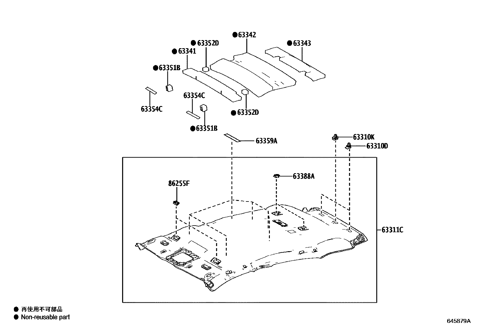 6402 — ROOF HEADLINING & SILENCER PAD