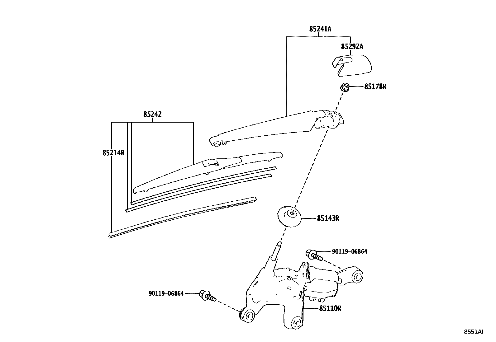 8502 — REAR WIPER