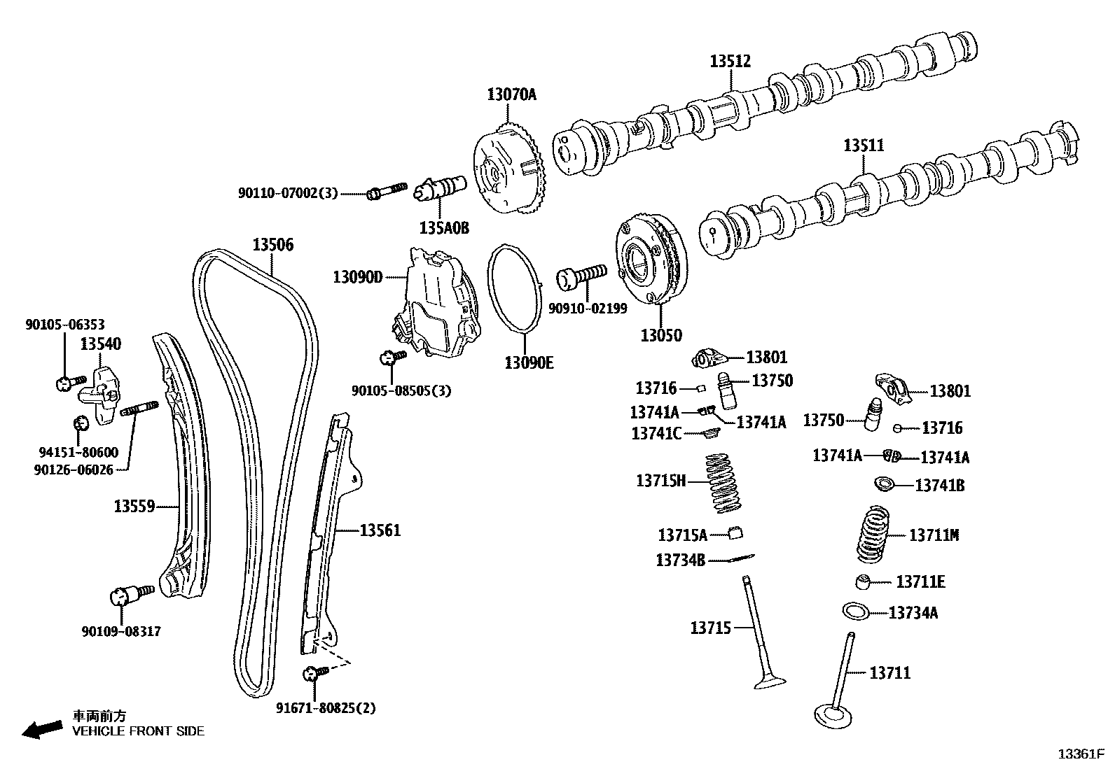 1302 — CAMSHAFT & VALVE