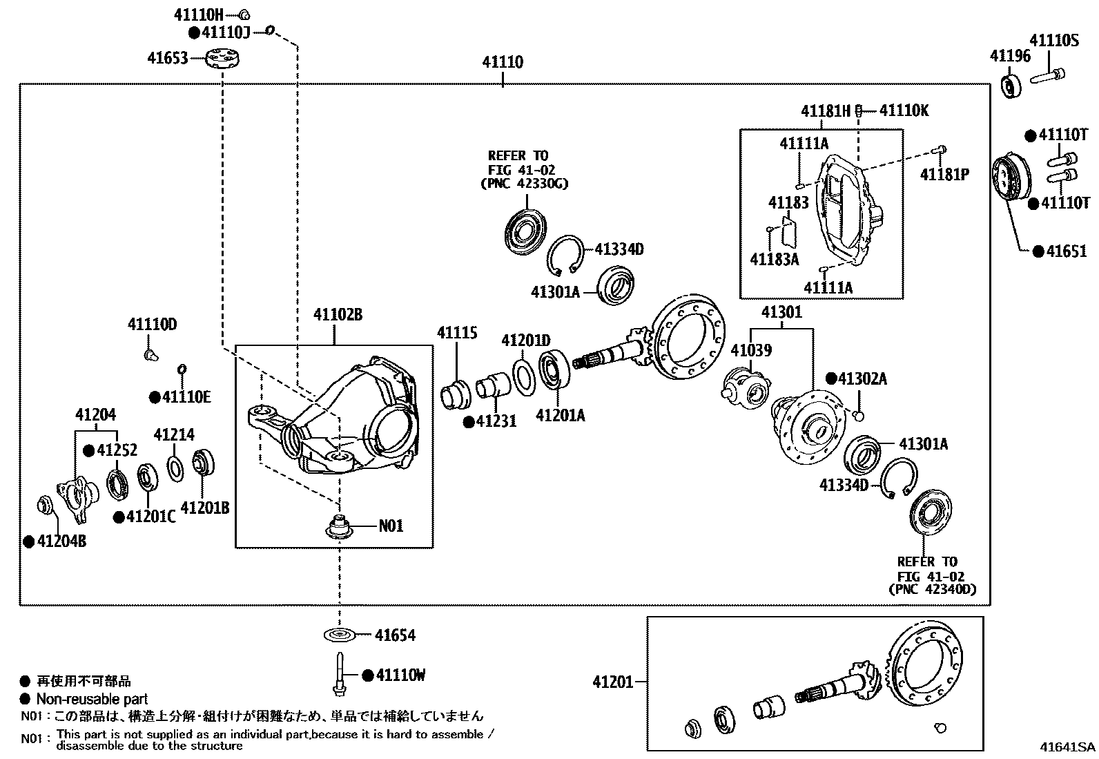 4101 — REAR AXLE HOUSING & DIFFERENTIAL