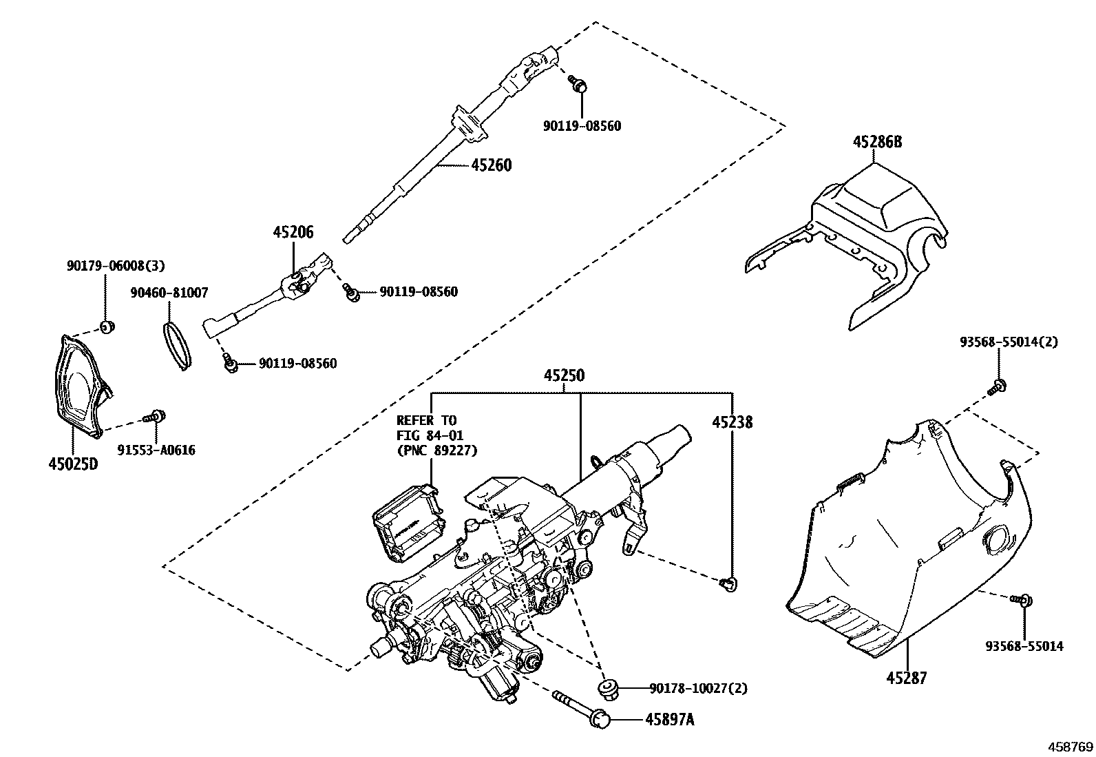 4501 — STEERING COLUMN & SHAFT