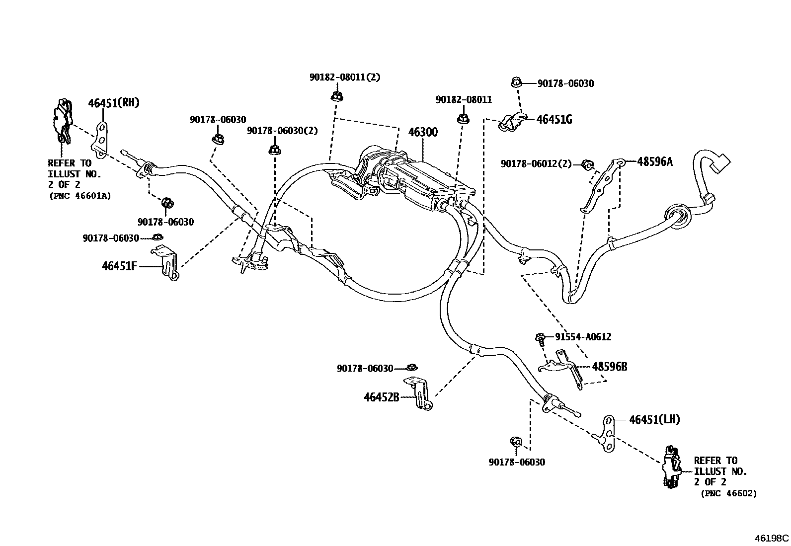 4601 — PARKING BRAKE & CABLE