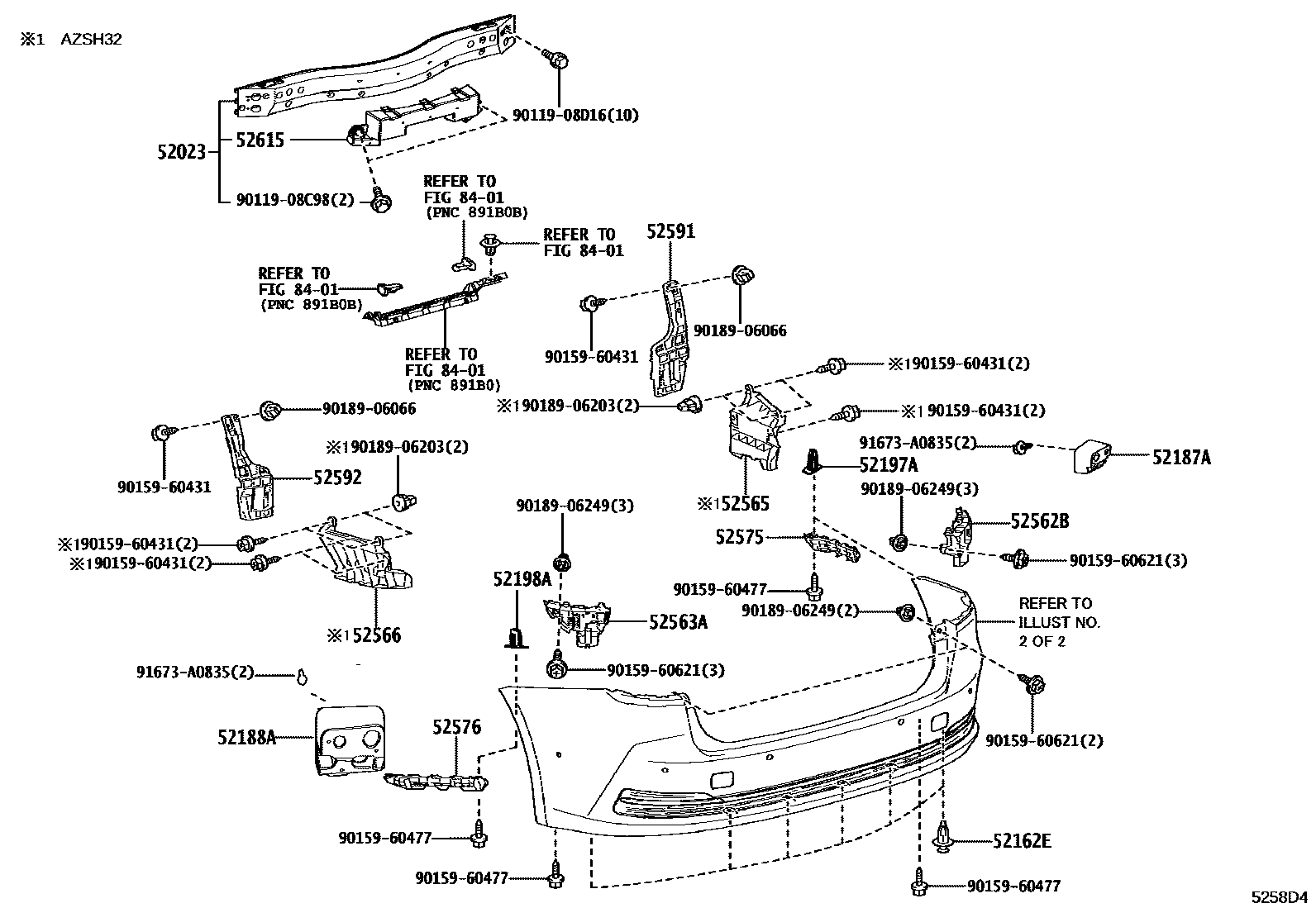 5202 — REAR BUMPER & BUMPER STAY