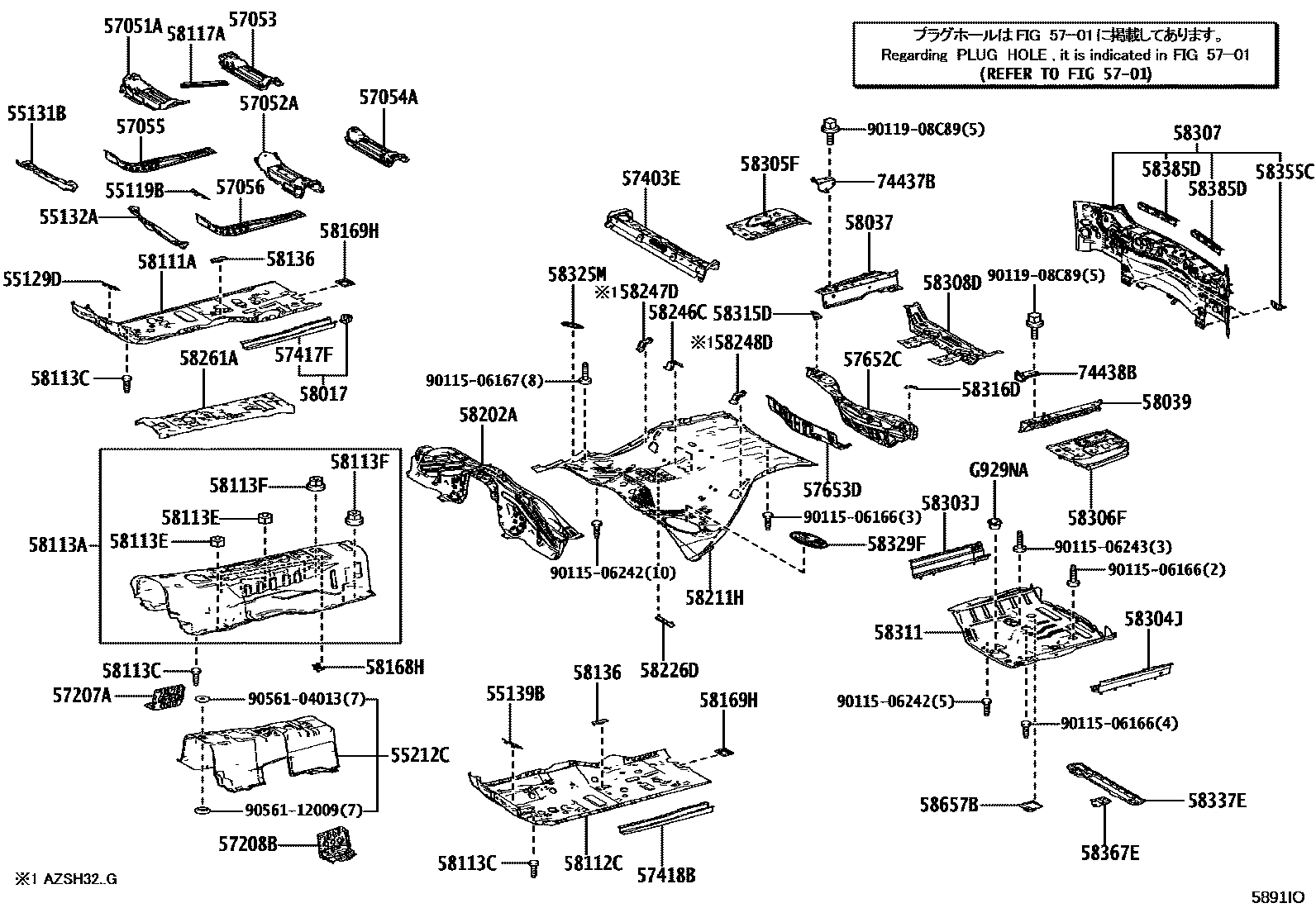 5801 — FLOOR PAN & LOWER BACK PANEL