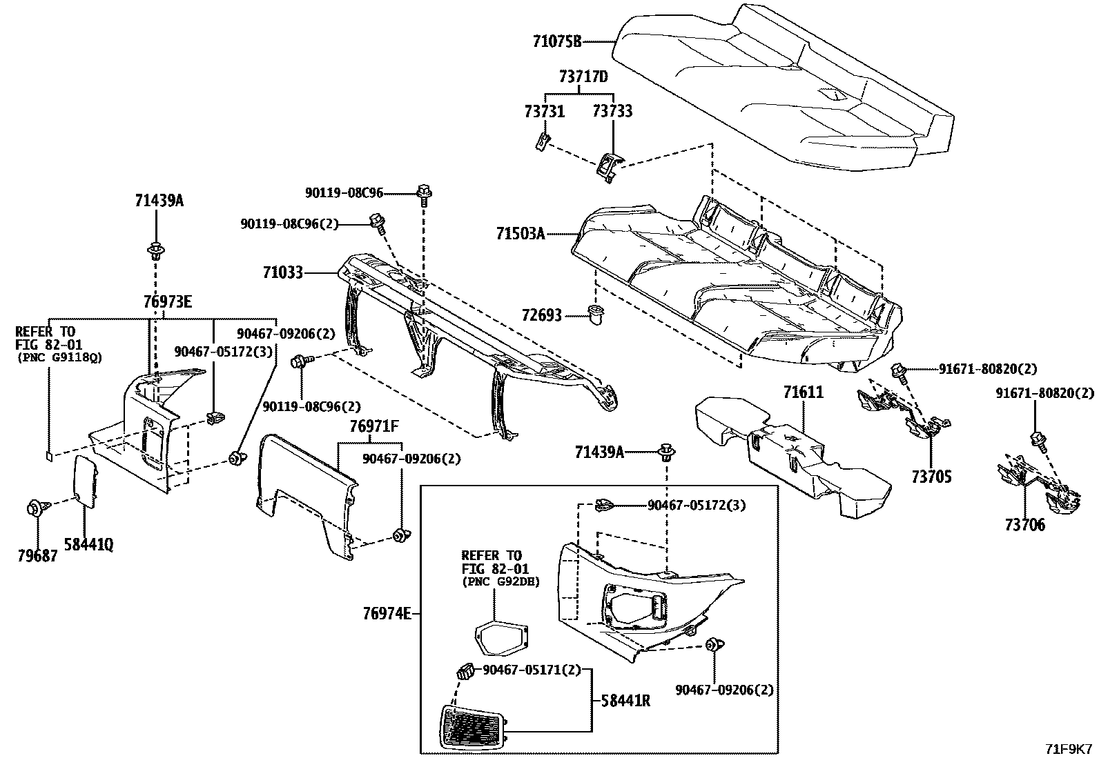 7102 — REAR SEAT & SEAT TRACK